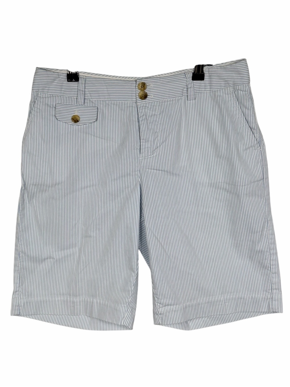 Vineyard Vines Blue and White Pinstriped Bermuda Shorts
